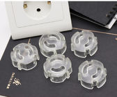 Electrical Protector Caps Child Safety Outlet Covers / Child Safety Plug Socket Covers Clear Proof