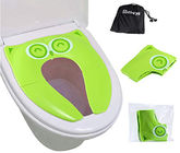 Green Foldable Reusable Potty Training Seat Covers for Baby / Kids