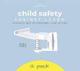 Child Proof Cabinet Drawer Lock Latch Invisible  Hidden Spring Baby Safety Locks