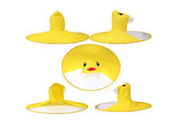 UFO Childrens Waterproof Raincoats , Yellow Duck Raincoat Outdoor Rain Gear For Kids