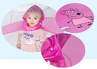 Child Kid Umbrella Cap Peppa Pig Rain Cloak Baby Flying Saucer Pink Color