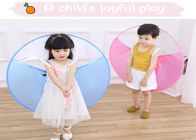 Transparent Childrens Waterproof Raincoats Peppa Pig Shape Kids Umbrella Cap