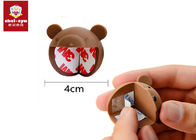 Harmless Brown Bear Table Corner Safety Guards Silicone Material Collision Angle