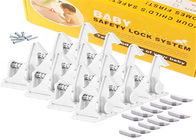 Durable Plastic Home Baby Safety Drawer Locks With Screws Or 3M Adhesive