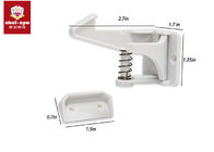Upgraded Spring Action Baby Safety Cabinet Locks White Color SGS ROHS