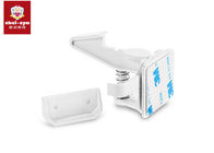 Upgraded Spring Action Baby Safety Cabinet Locks White Color SGS ROHS