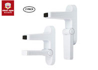 Home Door Lever Child Safety Door Locks Plastic Material White Color Long Lifespan