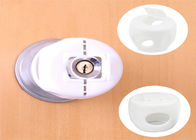Child Safety Door Knob Protector Cover White Color Round Shape Plastic Material