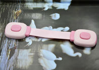 Pink Strap Toddler Safety Cabinet Locks , Door Handle Locks For Child Safety