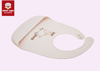 Unisex Soft Silicone Bib , Waterproof Drool Bibs 100% Silicone Material 22*27cm Size