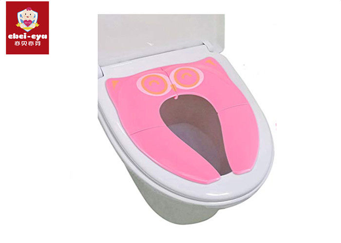 Simulation Baby Foldable Baby Toilet Seat With Cover , Folding Potty Seat
