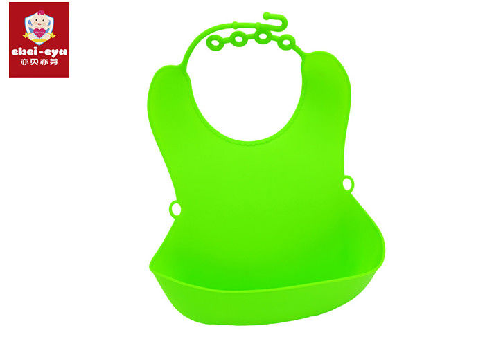 TPE Material Washable Baby Bibs , Kids Easy Clean Bibs Durable Eco - Friendly