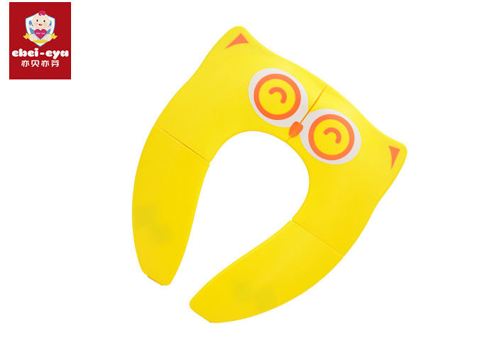 Owl Shape Folding Potty Seat ABS Material Anti Slip Buckles Pads Eco - Friendly