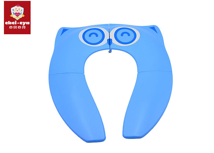 Padded Potty Seat Covers Foldable Baby Toilet Seat Plastic Material SGS Approval