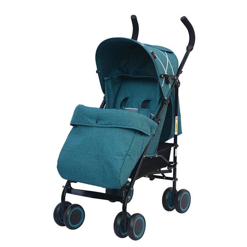 Lightweight Folding Linen Baby Pushchair Stroller