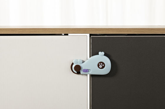 Classic Child Safety Cabinet Locks Little Whale Shape Biparting , Baby Safty Lock