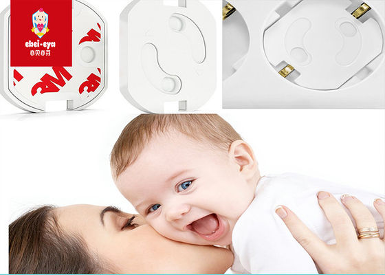 Self Closing Socket Plate Child Safety Outlet Covers For Baby Proofing