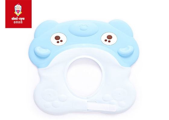 Eco Friendly Infant Shower Cap Non Toxic Bear Shape Baby Hair Wash Guard