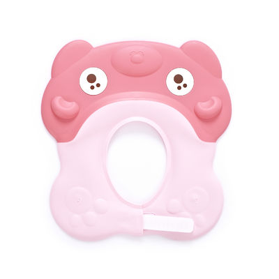 Eco Friendly Infant Shower Cap Non Toxic Bear Shape Baby Hair Wash Guard