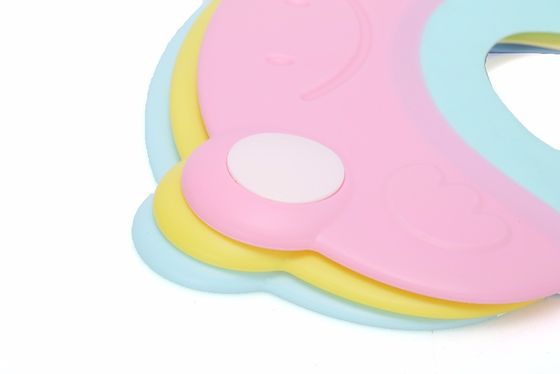 Ear Protect Baby Shampoo Cap , Adjustable Frog Baby Shampoo Hat 25*27 cm