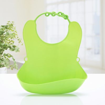 TPE Baby Bib Waterproof Pantone Colors 22*27 CM Size BY18YEWD01