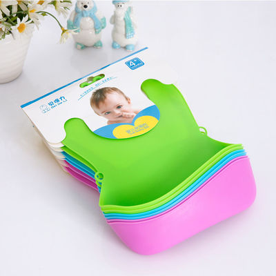 TPE Baby Bib Waterproof Pantone Colors 22*27 CM Size BY18YEWD01