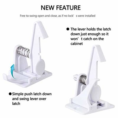 Child Safety Drawer Lock Baby Spring Lock Invisible Child Safety Cabinet Locks