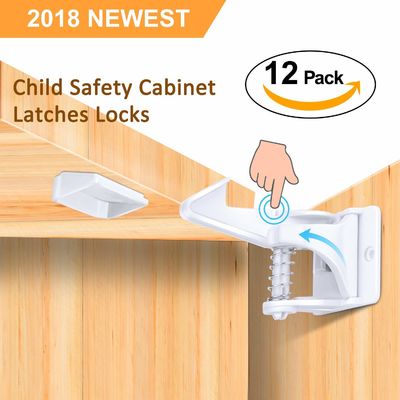 Strong Adhesive Child Safety Pressed Cabinet Lock Childproof Cabinet Locks Latches