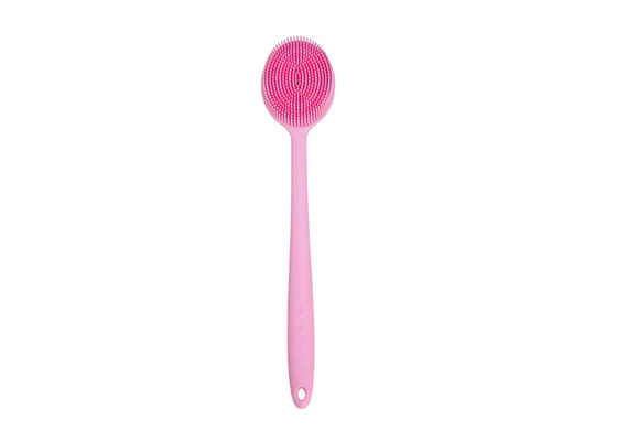 Silicone Material Back Scrubber Bath Body Brush Cleaning Shower Soft Long Handle