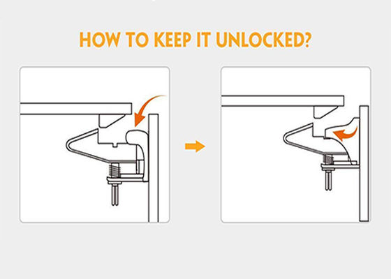 Eco - Friendly Child Safety Cabinet Locks / Invisible Keyless Drawer Lock