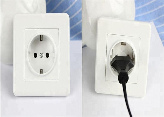 White Color Child Safety Plug Socket Covers Solid ABS Material Eco - Friendly