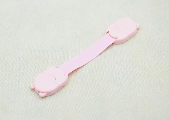 Security Cupboard Child Safety Cabinet Locks 20cm Length Pink Seal Strap Smooth Surfaces