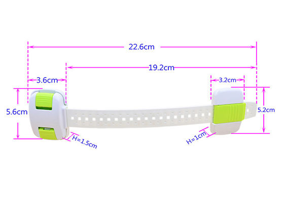 Non Toxic ABS Resin Child Safety Cabinet Locks Adhesive Mount Easy Installation