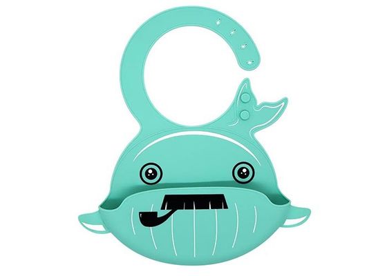 Soft Easily Wipes Baby Shampoo Cap Foldable Baby Bibs Marine Series Washable