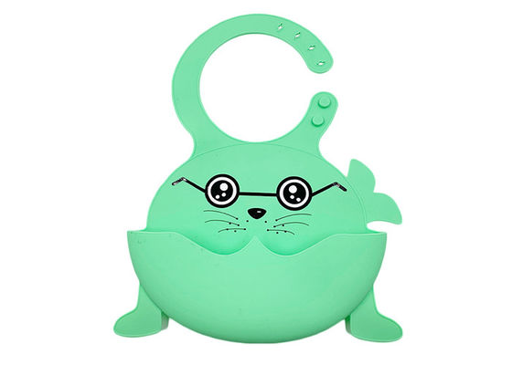 Soft Easily Wipes Baby Shampoo Cap Foldable Baby Bibs Marine Series Washable