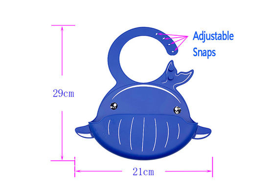 Soft Easily Wipes Baby Shampoo Cap Foldable Baby Bibs Marine Series Washable