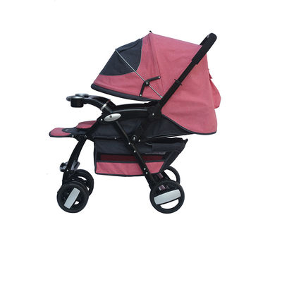 SS fabric Baby Pushchair Stroller 9.6kg With Adjustable Canopy