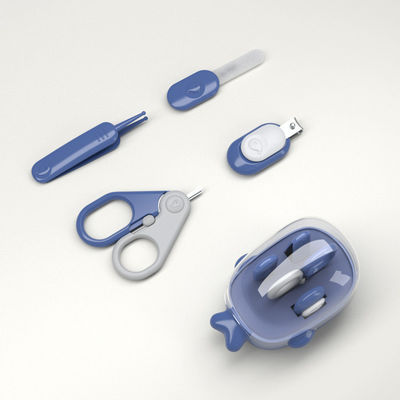 Ergonomic 4 In 1 ABS Newborn Baby Nail Clipper Set