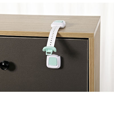 Double Button ABS PE Wardrobe Safety Lock 24*4*1.5cm