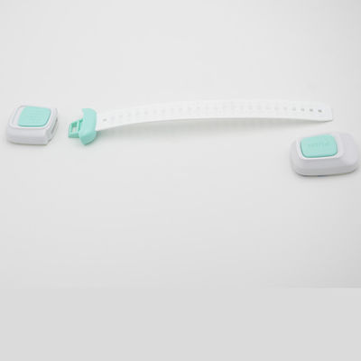 Double Button ABS PE Wardrobe Safety Lock 24*4*1.5cm