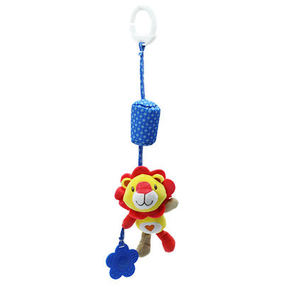 Hanging Baby Rattle Crinkle Squeaky Toy With Teethers Plush