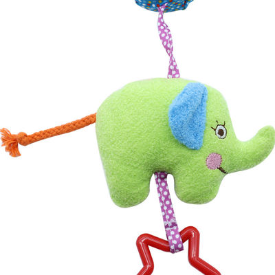 34*14cm Soft Hanging Rattle Crinkle Squeaky Toy With Teethers Plush