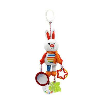 Colorful OEM Plush Baby Educational Development Toys Squeaky Belly