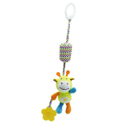 Plush Bed Hanging Baby Rattle Mobiles Stroller Toys Rubber Rings