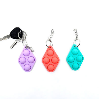 Autism Stress Relief Simple Dimple Keychain Fidget Toy Silicone