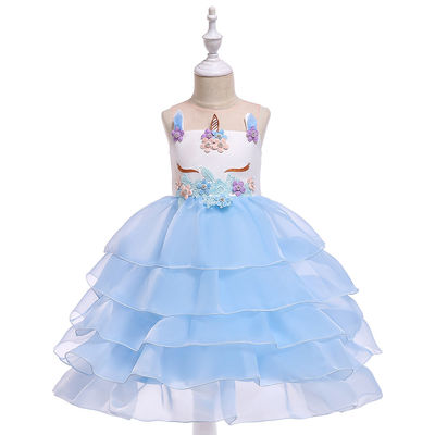 Ageant Flower Multi Layered Tulle Wedding Formal Dresses For Little Girls