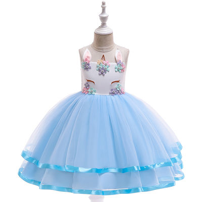 A Line Flower Holiday Birthday Wedding Party Dresses 14years Size