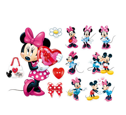 Peel And Stick Mickey And Minnie Wall Stickers With 3D Augmented Reality