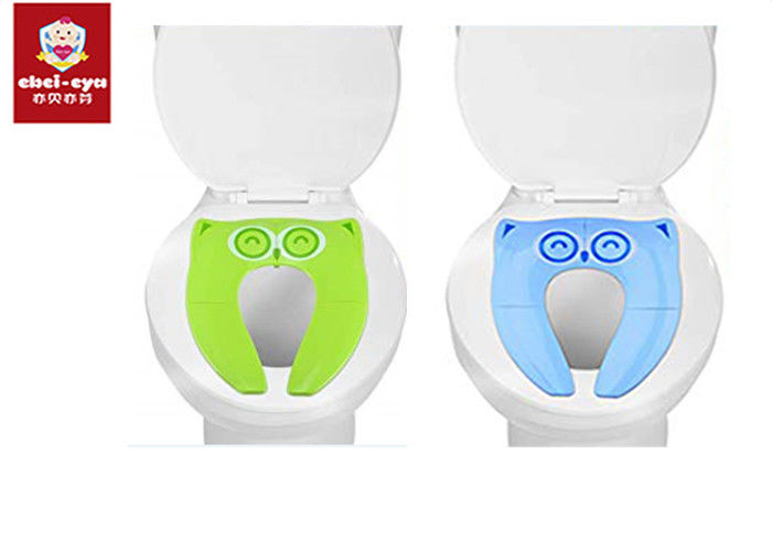 Green Foldable Reusable Potty Training Seat Covers for Baby / Kids