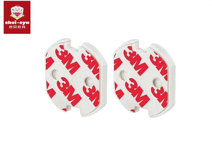 Household EU Type Child Safety Socket Covers , Plastic Outlet Safety Covers